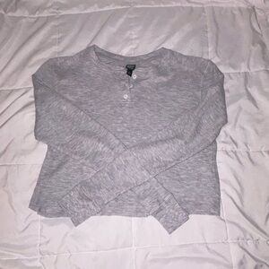 Wild fable button crop top